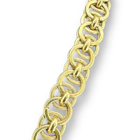 Signed J Crew Gold Tone Faux Pearl Cluster Clear Lucite Beaded Statement Necklac - Picture 6 of 8